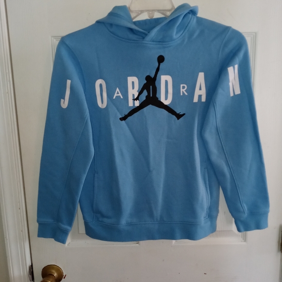 light blue jordan hoodie
